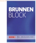 10 x Brunnen Briefblock Brunnenblock A4 70g/qm liniert 2-fach gelocht