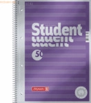 5 x Brunnen Collegeblock Premium Student A4 90g/qm 50 Blatt Noten