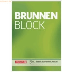 10 x Brunnen Briefblock Brunnenblock A4 70g/qm blanko 2-fach gelocht 5
