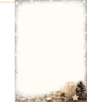 Sigel Weihnachtspapier A4 90g 25 Blatt Beige Christmas Candle