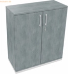 Soennecken Fl&uuml;gelt&uuml;renschrank 3OH B1000xT442xH1133 wei&szlig;/Beton