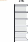 Kerkmann Magazin-Regal Stora 100 Regalfeld mit R&uuml;ckwand BxTxH 75x60x22