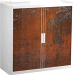 easyOffice Rollladenschrank easyoffice BxTxH 86x37,5x104cm Iron Wall