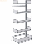 Kerkmann Bibliotheks-Regal Univers einseitig Anbaufeld 75x50x200cm mit