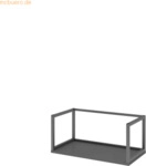 mcbuero.de Metallrahmen FlexWall 80cm 1OH graphit