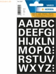 10 x Herma Buchstaben 15 mm A-Z selbstklebend wetterfest wei&szlig;