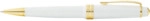 Cross Kugelschreiber Bailey Light Weiss-Lack/Gold, aus Kunststoff