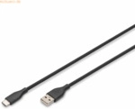 Assmann DIGITUS USB-C Silikon Anschlusskabel, 2m, schwarz