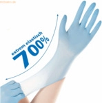 10 x HygoStar Nitril-Handschuh Safe Super Stretch puderfrei XL 24cm bl