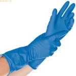 12 x HygoStar Haushalts-Handschuh Latex Bettina M 30cm blau VE=12 Paar