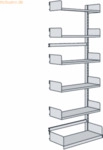 Kerkmann Bibliotheks-Regal Univers einseitig Anbaufeld 100x40x225cm mi