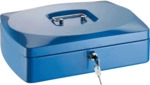 Alco Geldkassette Stahlblech mit Schloss 330x235x90mm blau