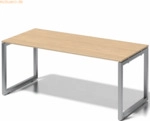 Bisley Schreibtisch Cito BxTxH 180x80x74cm ahorn Gestell silber