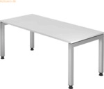 mcbuero.de Schreibtisch 180x80cm Wei&szlig;