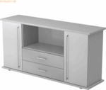 mcbuero.de Sideboard SB 2OH 2 Sch&uuml;be BxTxH 166,1x44,8x84cm Griff RE Gr