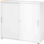 mcbuero.de Schiebet&uuml;renschrank Serie 9 3OH BxTxH 120x40x110cm Griff BS
