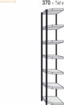Kerkmann Magazin-Regal Stora 100 Eck-Regalfeld BxTxH 97x60x260cm schwa