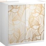 easyOffice Rollladenschrank easyoffice BxTxH 86x37,5x104cm Goldene Bl&auml;
