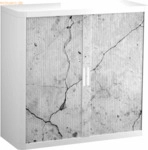 easyOffice Rollladenschrank easyoffice BxTxH 86x37,5x104cm Steinplatte
