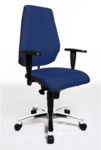 Topstar Drehstuhl Sitness 30 - blau Universalrollen.