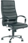 Topstar Chefsessel TD Luxe 10 - schwarz Leder mit Armlehnen Sicherheit