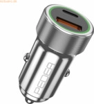 PEDEA PEDEA KFZ-Schnelladeger&auml;t -Dual- PD 20W USB Typ A/C, silbe