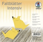 Ludwig B&auml;hr Faltbl&auml;tter Intensiv Uni 15x15cm VE=100 Blatt maisgelb