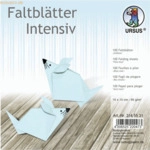 Ludwig B&auml;hr Faltbl&auml;tter Intensiv Uni 15x15cm VE=100 Blatt hellblau
