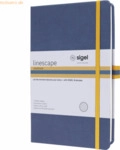 Sigel Notizbuch Linescape ca. A5 176 Seiten Hardcover liniert 80g blau