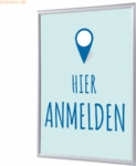 Showdown Klapprahmen Hier Anmelden A4 deutsch