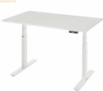 Rau Schreibtisch adlatus 100 1250x800x650-1300 M-Platte lichtgrau