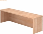 mcbuero.de Thekenaufsatz f&uuml;r Schreibtisch 1200x800mm Nussbaum