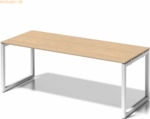 Bisley Schreibtisch Cito BxTxH 200x80x74cm ahorn Gestell verkehrswei&szlig;