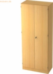 mcbuero.de Garderobeschrank Solid 5OH BxTxH 80x42x200,4cm Griff SG Buc