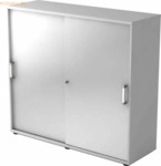mcbuero.de Schiebet&uuml;renschrank Serie 9 3OH BxTxH 120x40x110cm Griff CE