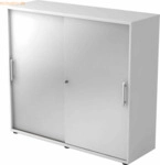 mcbuero.de Schiebet&uuml;renschrank Serie 9 3OH BxTxH 120x40x110cm Griff RE