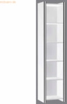 Kerkmann Einzelregal Aveto 5OH BxTxH 7410x380x1830mm wei&szlig;