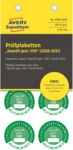 Avery Zweckform Pr&uuml;fplaketten Gepr&uuml;ft gem&auml;&szlig; VDE 2026-2031 Vinyl 30mm 8