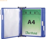Tarifold Wandsichttafelsystem A4 lichtgrau inkl.10 Sichttafeln blau