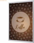Showdown Klapprahmen A1 Kaffee deutsch