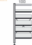 Kerkmann Bibliotheks-Regal libra Regalfeld 1 Fach-/4 B&ouml;den 100x30x230c