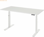 Rau Schreibtisch adlatus 100 1500x800x650-1300 M-Platte lichtgrau
