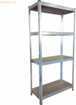 pro-bau-tec Schwerlastregal 10068 150x75x30cm 4 B&ouml;den 100kg