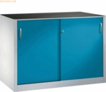 CP Schwerlastschrank 2156092 S10002 Schiebet&uuml;r 1000x1600x500mm lichtgr
