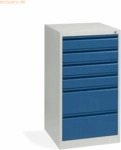 Soennecken Schubladenschrank WS PROFI SYSTEM 6 Schublau lichtgrau/enzi