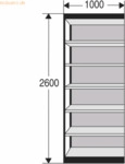 Kerkmann B&uuml;ro-Regal Progress 2000 Regalfeld HxBxT 2600x1000x300mm 7 B&ouml;