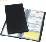10 x Esselte Visitenkartenbuch 130x270mm f&uuml;r 128 Karten schwarz