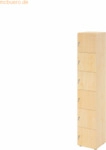 mcbuero.de Schliessfachschrank 6OH 6xDS ahorn/ahorn