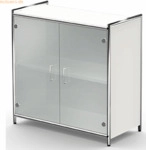 Kerkmann Sidebaord Artline BxTxH 80x38x78cm Glast&uuml;ren wei&szlig;