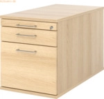 mcbuero.de Rollcontainer 80cm 1 Schub 1 H&auml;ngeregistratur Schloss B&uuml;gel